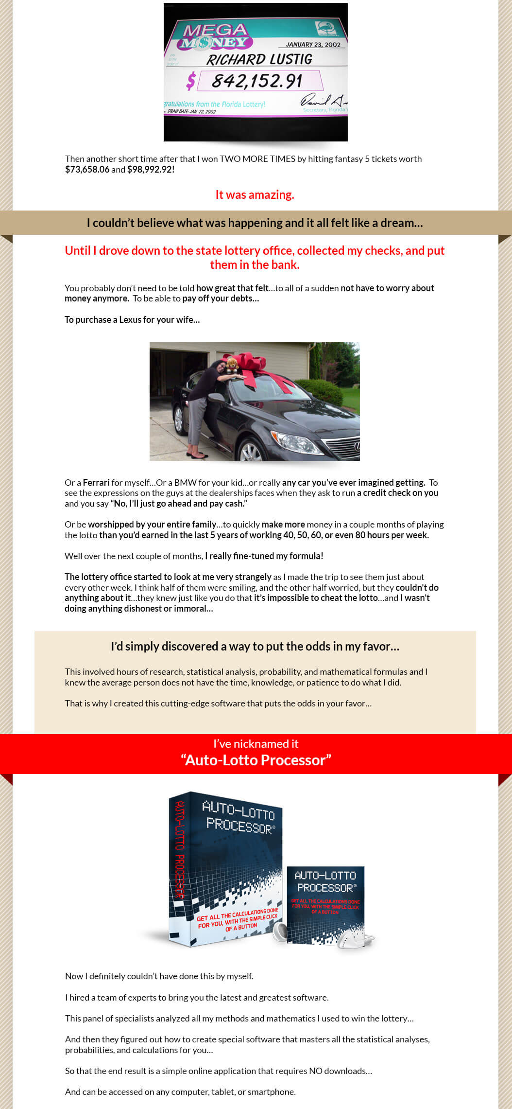 Auto Lotto Processor